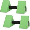Water Dumbbells, 2PCS Triangular Aquatic Exercise Dumbells EVA Foam Dumbbell Swimming Pool Dumbbell for Water Workout Fitness Tool(green) view 1