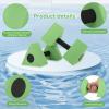 Water Dumbbells, 2PCS Triangular Aquatic Exercise Dumbells EVA Foam Dumbbell Swimming Pool Dumbbell for Water Workout Fitness Tool(green) view 4