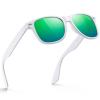 FEIDUSUN Sunglasses Men Polarized Sunglasses for Mens and Womens,Black Retro Sun Glasses Driving Fishing UV Protection view 1