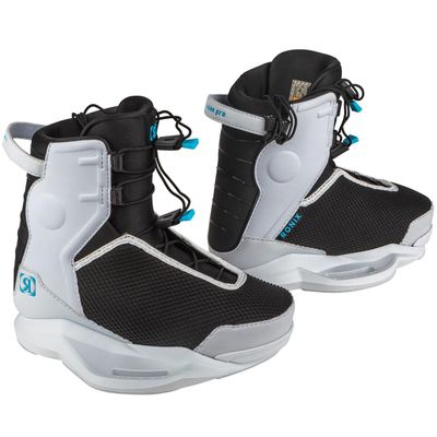 Ronix Vision Pro Stage 2 Wakeboard Boots, White/Black/Blue, 8-9