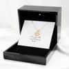 Heart Knot Gold Necklace Luxury Box Heart Knot Gold Necklace I Love You with Every Beat of My Heart view 2