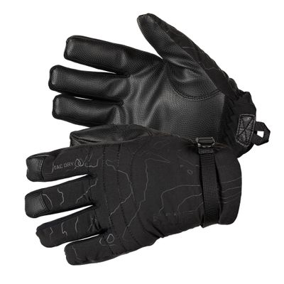 5.11 Tactical Adiron Primaloft Insulated Professional Gloves, Touch Screen Compatible, Waterproof Breathable Cold Weather Duty, Style 59397, Black, Medium