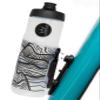 Peaty's Fidlock Lockin Magnetic Bike Water Bottle & Mount, Topo/Clear, 600 ml/ 20 oz. view 1