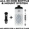 Peaty's Fidlock Lockin Magnetic Bike Water Bottle & Mount, Topo/Clear, 600 ml/ 20 oz. view 4
