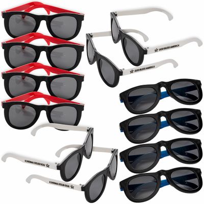 Fun Express Kid's God Bless America Sunglasses, 12 Pieces