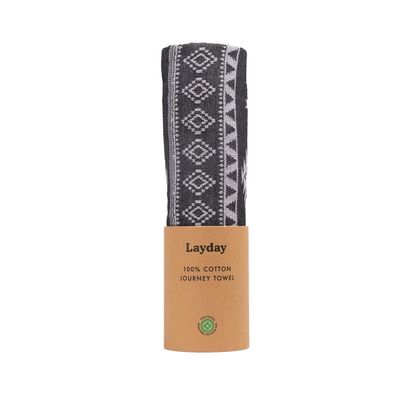 Layday Vista Queen Ash Organic Cotton Travel Towel for Surfing & Backpacking