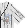 RICK AND MORTY Ladies Jersey Ladies Baseball Jersey - Rick & Morty Mesh Button Down Jersey (White, Medium) view 4