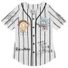 RICK AND MORTY Ladies Jersey Ladies Baseball Jersey - Rick & Morty Mesh Button Down Jersey (White, Large) view 1