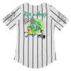 RICK AND MORTY Ladies Jersey Ladies Baseball Jersey - Rick & Morty Mesh Button Down Jersey (White, Large) view 2