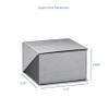 ALLUREPACK Watch/Bangle Box With Pillow - Silver/Gray Colored - Silk Brushed Cardboard Paper Jewelry Gift Box With Elite Modern Angled Closure, Velvet Topped Foam Interior. view 4