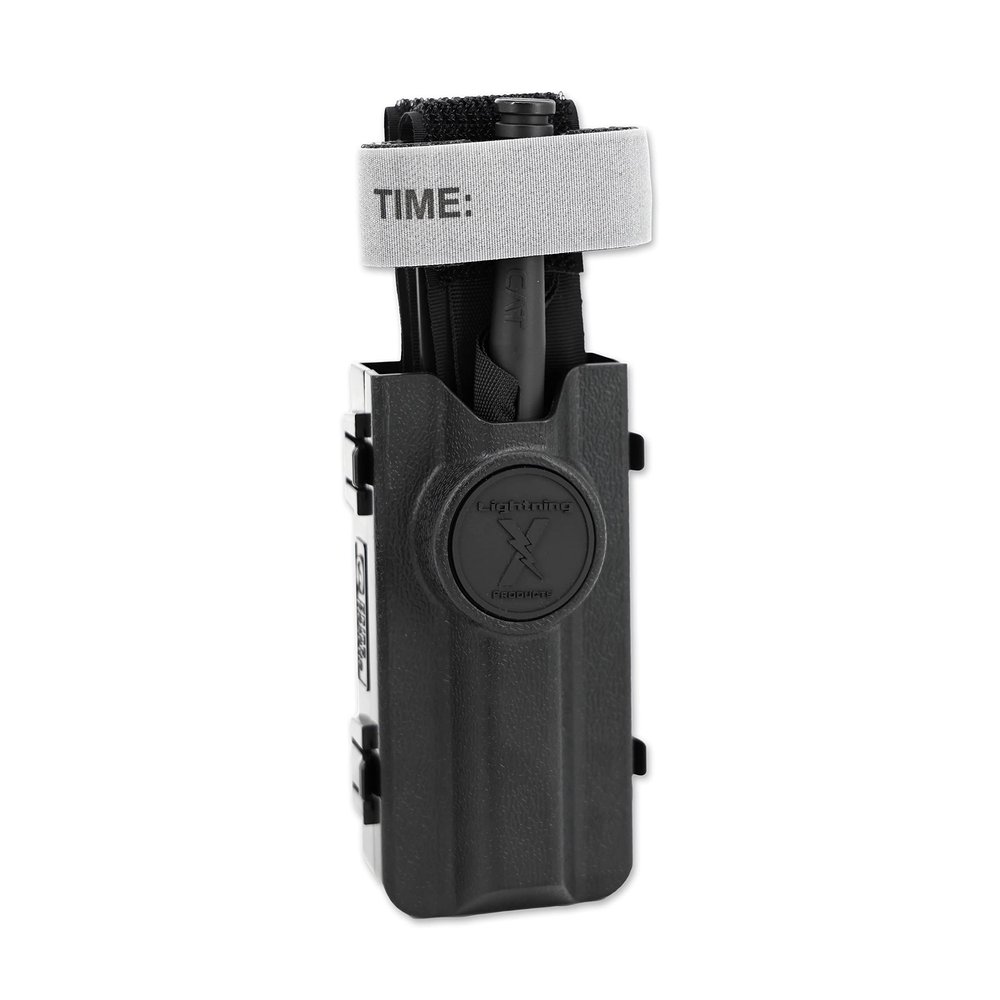 C-A-T Tourniquet w/Lightning X Molded Rigid Combat Case/Holder + Gen 7 CAT - Black (Includes TQT)
