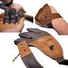 Shatterproof Archery Shooting Glove, Feel This String - Traditional Archery (Left Hand Glove) Brown Archery Glove view 1