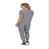 KOI Basics Becca Women's 4-Pocket Stretch Scrub Top Platinum Grey X-Large view 2