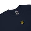 Banisiworld President Zelensky Ukraine - Yellow Embroidery Trident - Ukrainian Embroidered Tryzub Unisex Sweatshirt view 4