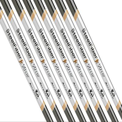 AeroTech SteelFiber fc90 cw Iron Shafts 6-PW, Set of 5 Shafts - .355 Taper Tip (Choose Flex) (Flex: Stiff F4)