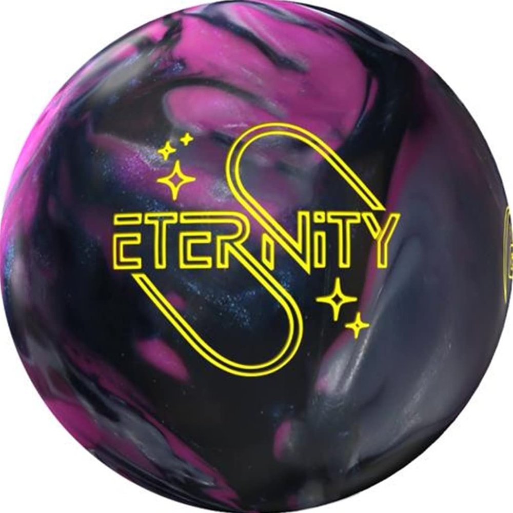 900 Global Eternity 16lb Bowling Ball - Purple/Black/Silver - Polyurethane Core: Epoch Asymmetric, Coverstock: S84 Response Pearl Reactive, Finish: Reacta Gloss