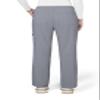 KOI Basics Women's Holly Cargo Scrub Pants, 8 Pockets, Drawstring Waist Platinum Grey Medium view 2