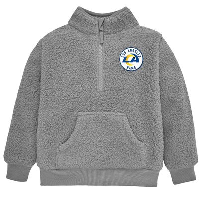 Gerber NFL Toddler Boys' 1/4 Zip Sherpa Pull-Over, Los Angeles Rams, 3T Team Color