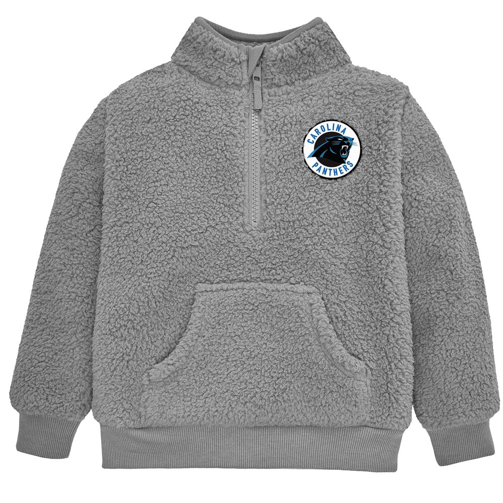 Gerber NFL Toddler Boys' 1/4 Zip Sherpa Pull-Over, Carolina Panthers, 5T Team Color