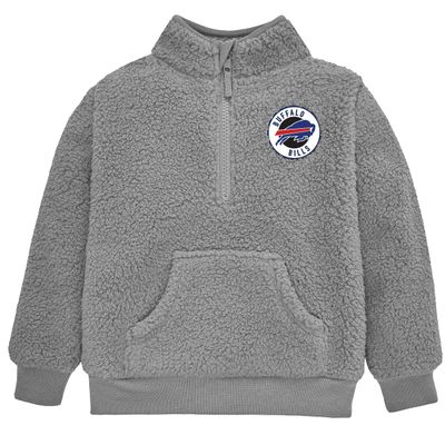 Gerber NFL Toddler Boys' 1/4 Zip Sherpa Pull-Over, Buffalo Bills, 3T Team Color