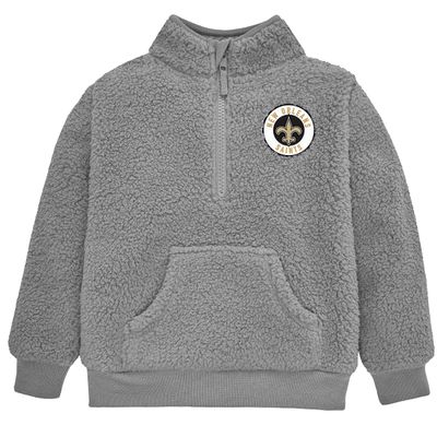 Gerber NFL Toddler Boys' 1/4 Zip Sherpa Pull-Over, New Orleans Saints, 3T Team Color