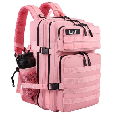 LHI Military Tactical Backpack for Men and Women 45L Army 3 Days Assault Pack Bag Large Rucksack with Molle System