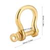 Brass Shackle Marine 3 8 Bronze 3 16 Bow with Clip Small D Ring 1 8 1 2 Anchor Keychain Carabiner 2 Set Anchor Shackle Pure Brass U Type Fob Sailing view 2