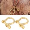 Brass Shackle Marine 3 8 Bronze 3 16 Bow with Clip Small D Ring 1 8 1 2 Anchor Keychain Carabiner 2 Set Anchor Shackle Pure Brass U Type Fob Sailing view 4
