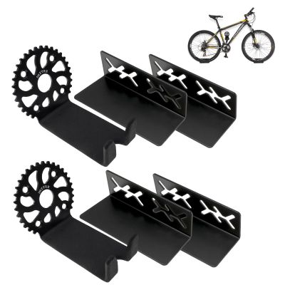 MZYRH Heavy Duty Bike Wall Mount, Stainless Steel, 2 Pack, Bicycle Storage Rack, Ideal for Road, Mountain or Hybrid Bikes