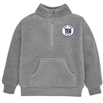 Gerber NFL Toddler Boys' 1/4 Zip Sherpa Pull-Over, New York Giants, 5T Team Color
