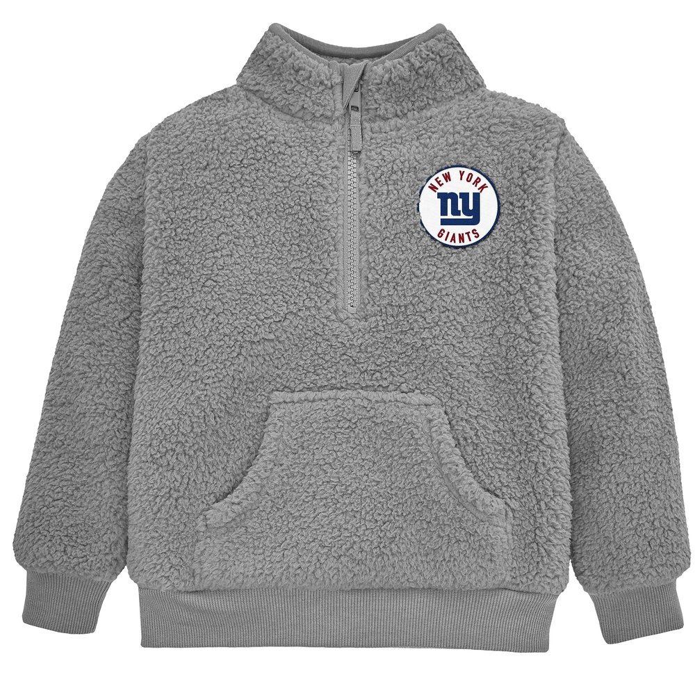 Gerber NFL Toddler Boys' 1/4 Zip Sherpa Pull-Over, New York Giants, 5T Team Color