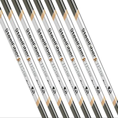 AeroTech SteelFiber fc115 cw Iron Shafts 6-PW, Set of 5 Shafts - .355 Taper Tip (Choose Flex) (Flex: Stiff F4)