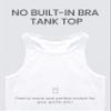 CRZ YOGA Butterluxe High Neck Tank Tops for Women - Yoga Workout Athletic Gym Camisole Racerback Sleeveless Shirts White Medium view 3