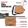 Allen Company Unfilled Shooting Bench Bag, Tan/Black view 3