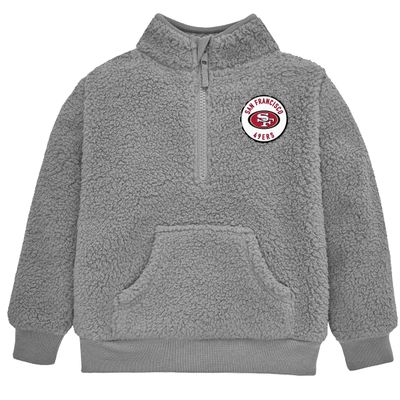 Gerber NFL Toddler Boys' 1/4 Zip Sherpa Pull-Over, San Francisco 49Ers, 5T Team Color
