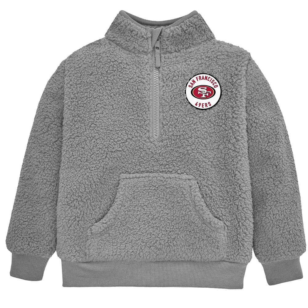 Gerber NFL Toddler Boys' 1/4 Zip Sherpa Pull-Over, San Francisco 49Ers, 5T Team Color