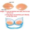 1 Pair Silicone Bra Inserts Push up Bra Pads Push Up Gel Bikini Bra Padding Bust Enhancer Bra Padding Booster Pads Nude view 2