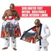 Ronin Sengoku BJJ GI Men  2-Piece Jacket and GI Pants with Drawstring Bag (A5, WHITE) view 4