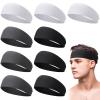Sweatbands for Men - Camo Headband, Wide Sweat-Absorbing Band for Men's Basketball, Football, Cycling, Running, Yoga, 4.7 x 9.8 Inch (Minimalist) view 1
