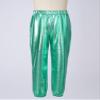 CHICTRY Kids Girls Shiny Metallic Jazz Dance Pant Hip Hop Sport Leggings Sweatpant Dancewear Costume Blue Green 12 Years view 3