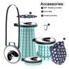 ALEVMOOM Upgraded Telescoping Collapsible Stool with Cushion, Folding Stool with Printing Portable Retractable Foldable Seat Max Load 600lbs for Adults Camping Fishing Outdoor view 4
