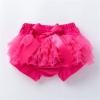 Newborn Infant Baby Girls Boys Bow Tie Solid Spring Summer Shorts PP Pants Bloomers Triangle (Hot Pink, 0-3 Months) view 2