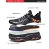 Dressnu Breathable Lightweight men's labor insurance shoes steel clad toe anti-smashing and anti-puncture safety and wear-resistant work shoes Black 5.5 view 3