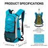 IX INOXTO Hydration Pack Backpack, Lightweight Water Backpack with 2L Hydration Bladder Daypack for Men Women,Running Hydration Vest for Trail Running Hiking Cycling Race Climbing (Light Blue) view 2