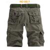 GSGGIG Men's Cargo Shorts Relaxed Fit, Cotton Twill Work Shorts, Outdoor Lightweight Casual Shorts for Men with Pockets K038-Light Army-32 view 2