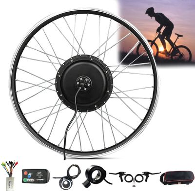 Oiyekntd Front Hub Motor Conversion Kit, 48V 250W 500W 1000W Front Wheel Electric Bike Conversion Kits with LED880 Display, Brushless Hub Motor E-Bike Conversion Kit,48V1000W-20