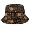 African Bucket Hat for Men Women Packable African Art Sun Hats Fisherman Outdoor Summer Travel Hiking Beach Caps view 1