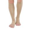 TOFLY 30-40mmHg Medical Graduated Compression Socks for Men & Women, Open Toe Knee High Compression Socks,Firm Support for Circulation Recovery,Shin Splints,Varicose Veins,Edema,Nursing, Beige M view 4