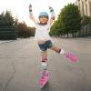 Nattork Inline Skates for Girls and Boys Kids, 4 Sizes Adjustable Inline Skates with Light up Wheels, Illuminating Beginner Roller Skates for Kids & Adult Youth Teal Age 10-12 Size 5 6 7 8 view 3