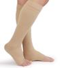 TOFLY 30-40mmHg Medical Graduated Compression Socks for Men & Women, Open Toe Knee High Compression Socks,Firm Support for Circulation Recovery,Shin Splints,Varicose Veins,Edema,Nursing, Beige XL view 3